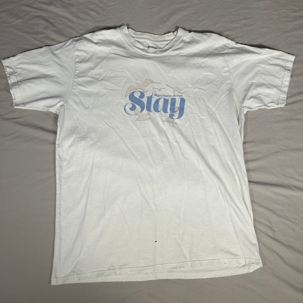 Taylor Swift 1989 Taylor's Version Stay Seagull Graphic T-Shirt Cream XL